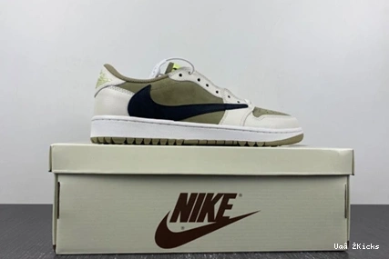 Bright Low Retro 1 Olive 81 Scott FZ3124-200 Golf Travis Neutral Jordan 1013